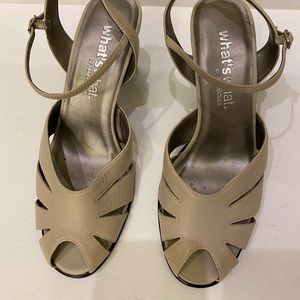 New Beige Sandal heel dress shoes